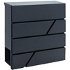 Humberg Global Pašto dėžutė 37x37x10cm antracito spalvos 4991