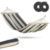Sofotel „Bahama“ dvigulė sodo hamako sofa, balta ir mėlyna