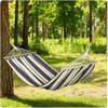 Sofotel „Bahama“ dvigulė sodo hamako sofa, balta ir mėlyna