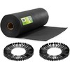 Sodo agrotekstilė 1,6 m x 100 m + 100 Plonos kaiščių