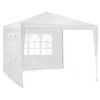 Sodo paviljonas su 2 sienomis, 3 x 3 m, baltas, Plonos