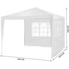 Sodo paviljonas su 2 sienomis, 3 x 3 m, baltas, Plonos