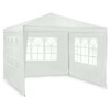 Sodo paviljonas su 3 sienomis, 3 x 3 m, baltas, Plonos
