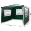 Sodo paviljonas su 3 sienomis, 3 x 3 m, žalias, Plonos