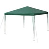 Sodo paviljonas su 3 sienomis, 3 x 3 m, žalias, Plonos