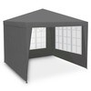 Sodo paviljonas su 4 sienomis, 3 x 3 m, pilkas, Plonos