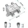 Pasyvus antenos skirstytuvas, 3 įėjimų, 5–2400 MHz, Berdsen BD-957