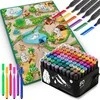 Nukido Tapybos kilimėlis 90 x 120 cm + 80 Ricokids alkoholio žymekliai