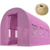 Tunel sodo 2 x 3 m (6m2) rožinė Plonos