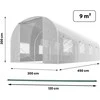 Šiltnamis 2 x 4,5 m (9 m2) baltas Plonos