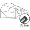 Šiltnamis 2 x 4,5 m (9 m2) baltas Plonos