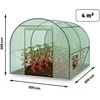 Tunelinis sodo šiltnamis 2 x 2 m (4 m2) Plonos