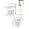LG Berdsen Icemax 29 litrų ECO režimo šaldytuvas - tamsiai pilkas