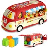 Edukacinis žaislas RK-741 Ricokids autobusas raudonas