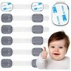 „Ricokids 798101“ spintelės atidarymo apsaugos, 6 vnt., pilkos