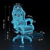 Žaidimų kėdė, ergonomiškas dizainas, reguliuojamas aukštis, su juosmens ir galvos atramos pagalvėlėmis, patogiam žaidimui ir darbui