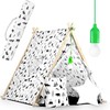 Ricokids Vaikų namelio palapinė su lempa - balta