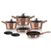 11 DALIES PUODŲ RINKINYS. BERLINGER HAUS METALLIC LINE ROSEGOLD BH-6191