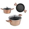 11 DALIES PUODŲ RINKINYS. BERLINGER HAUS METALLIC LINE ROSEGOLD BH-6191