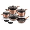 11 DALIES PUODŲ RINKINYS. BERLINGER HAUS METALLIC LINE ROSEGOLD BH-6191