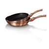 2 GRANITINIŲ KEPUČIŲ RINKINYS 22 / 26CM BERLINGER HAUS METALLIC LINE ROSE GOLD BH-1611-N