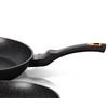 24 cm GRANITINĖS SKELBĖS DALYtuvas DEEP BERLINGER HAUS Juodas ROSE BH-6184