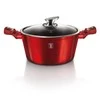 KOMPLET GARNKÓW 3-ele 24cm BERLINGER HAUS METALLIC BURGUNDY LINE BH-6779