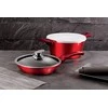 KOMPLET GARNKÓW 3-ele 24cm BERLINGER HAUS METALLIC BURGUNDY LINE BH-6779