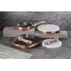 3 GRANITINIŲ KEPUČIŲ RINKINYS SU NEMOKAMA RANKENA 5 ELE BERLINGER HAUS METALIC LINE ROSE GOLD BH-7038