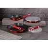 3 GRANITINIŲ KETUČIŲ RINKINYS BERLINGER HAUS METALLIC BURGUNDY BH-6796