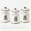 3 KERAMINIŲ KAVAI, ARBATAI IR CUKRUI RINKINYS MAESTRO MR-20065-03CS