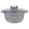 4 MARMURINIŲ PUODŲ RINKINYS 16 20 22 26CM ZILNER ZL-8532