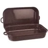 Orion Kepimo indas emaliuota su dangčiu stačiakampio formos BROWN 14 l, 46x27,5 cm