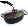 Orion Kepimo indas granitinė su dangčiu ovali GRANDE 8 l, 45x27,5 cm