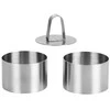 King Hoff Forma Deserto formelių rinkinys, 3 vnt., plieninės, skersmuo 7,6 x 5 cm, „Kinghoff“