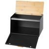 Dvipusė plieninė-medinė duonos dėžutė BRUNBESTE BB-2749