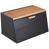 Dvipusė plieninė-medinė duonos dėžutė BRUNBESTE BB-2749