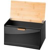 Dvipusė plieninė-medinė duonos dėžutė BRUNBESTE BB-2749