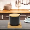 KERAMINIS CUKRAUS DUBENIS SU BAMBUKO STOVE 350ml BRUNBESTE BB-4501