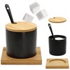 KERAMINIS CUKRAUS DUBENIS SU BAMBUKO STOVE 350ml BRUNBESTE BB-4501