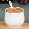 Cukrinė Vilde 250 ml su bambukiniu dangteliu ir šaukšteliu