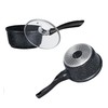 King Hoff KH-1600 Marmurinis puodas Ø16cm / 1,3L su stikliniu dangteliu