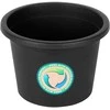 Vilde Plastikinis gėlių vazonas Juodas 20 cm - Sodo vazonas
