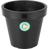 Vilde Gėlinė Plastikinė 29 cm Juoda Laistymo Indas