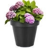Vilde Gėlinė Plastikinė 29 cm Juoda Laistymo Indas