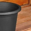 Vilde Juodas gėlių vazonas 27,5 cm lauko sąlygoms