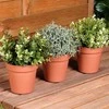 Ibergarden ProGarden Gėlių Vazonai 13 cm Plastikiniai 3vnt Orui Ir Lauko Naudojimui