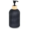 Skysto muilo dozatorius Vilde 400 ml stiklinis juodas