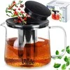 Arbatinukas su filtru Vilde 1,5 l, borosilikatinis stiklas