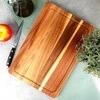 Excellent Houseware Akacijų medienos pjaustymo lenta 37x25 cm su giliu grioveliu